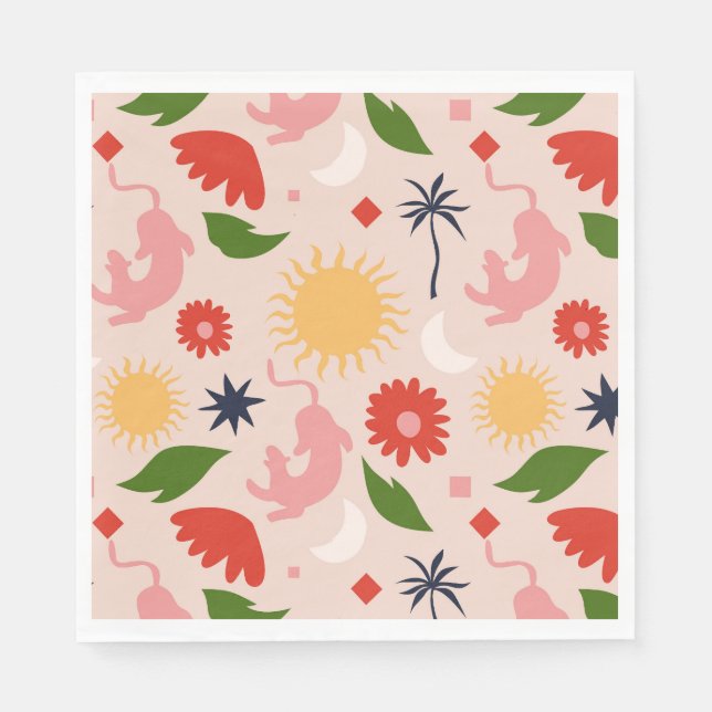 Celestial Jungle Napkins (Front)