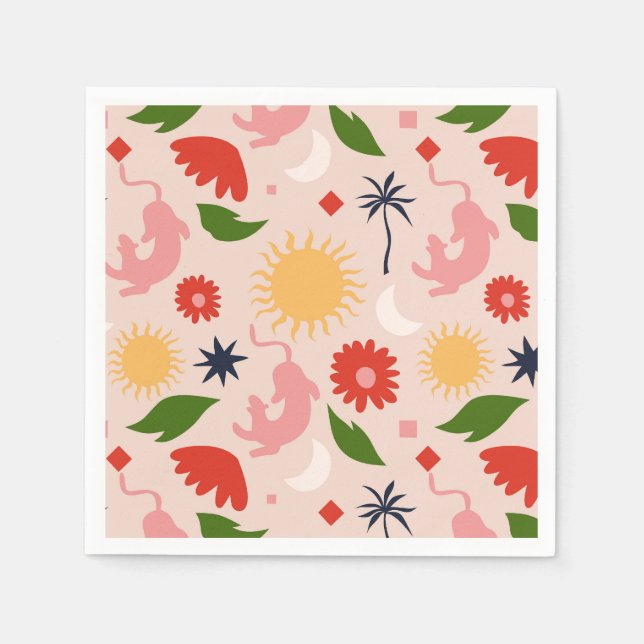 Celestial Jungle Napkins (Front)