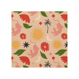 Celestial Jungle Wood Wall Art