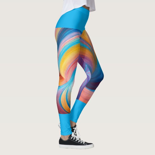  "Celestial Kaleidoscope: A Mesmerizing Symphony o Leggings (Right)
