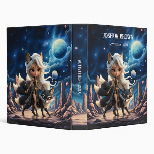 Celestial Kitsune – Guardian of the Four Tails. 3 Ring Binder