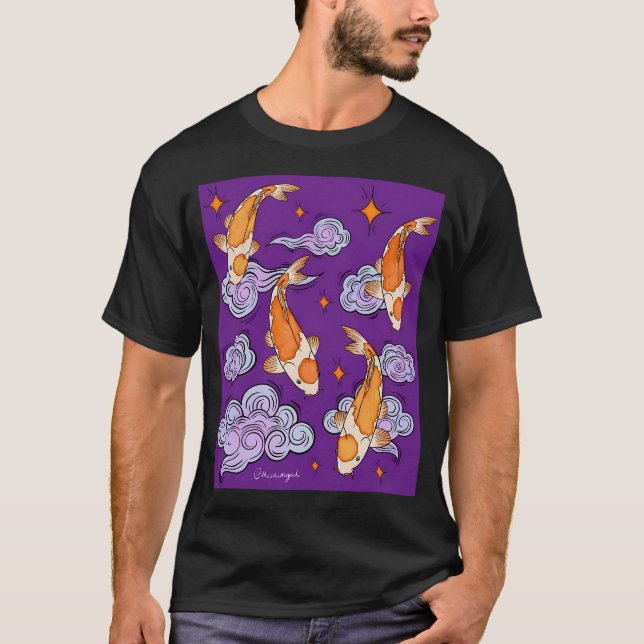Celestial Koi Dreamscape T-Shirt (Front)