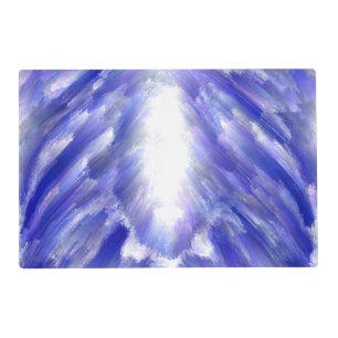 Celestial Light Burst Abstract Art Print Placemat