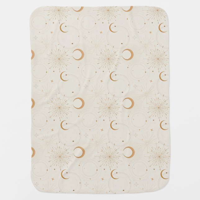 Celestial light fabrics baby blanket (Front)