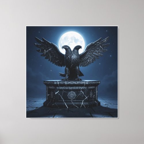 Celestial Light on Ancient Stone Canvas Print