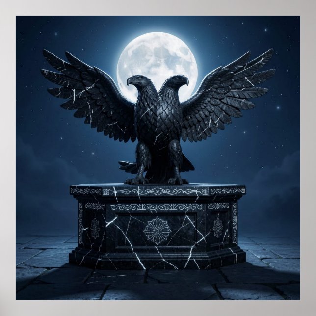 Celestial Light on Ancient Stone Poster (Front)