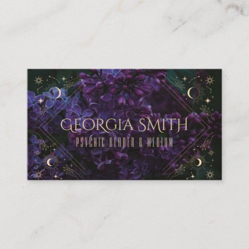 Celestial Lilac business card