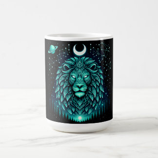 Celestial Lion – Cosmic King Wildlife Galaxy Coffee Mug