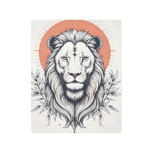 Celestial Lion Metal Print