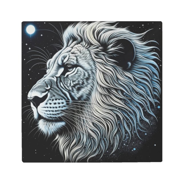 Celestial Lion Night Sky Ai Art (Front)
