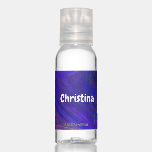 Celestial Look Abstract Blues Pinks Greens Hand Sanitizer