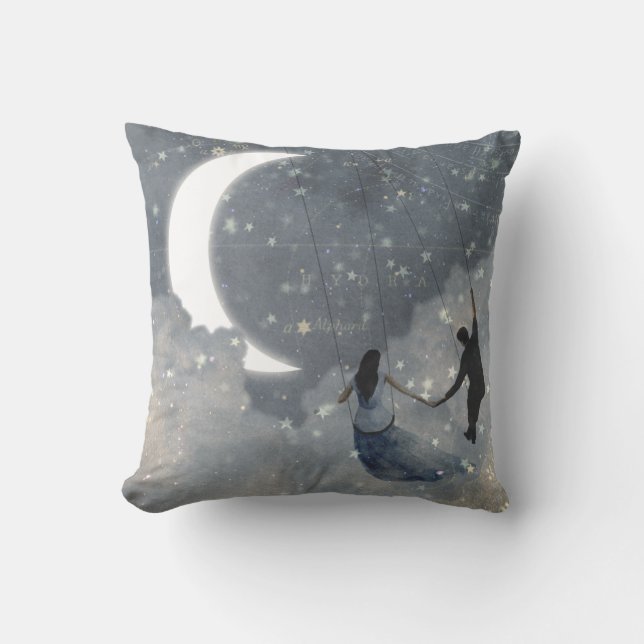 Celestial Love Throw Pillow (Front)