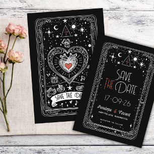 Celestial Love Wedding Save the Date Invitation