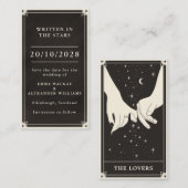 Celestial Lovers Tarot Wedding Save the Date Card | Zazzle