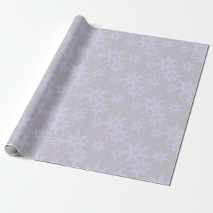 celestial magic snow flakes pattern wrapping paper