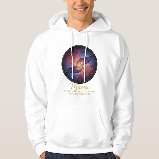 Celestial Mama Hands Galaxy Universe Hoodie (Front)
