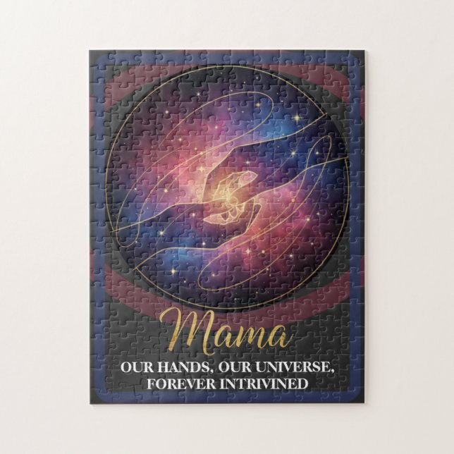 Celestial Mama Hands Galaxy Universe Jigsaw Puzzle (Vertical)