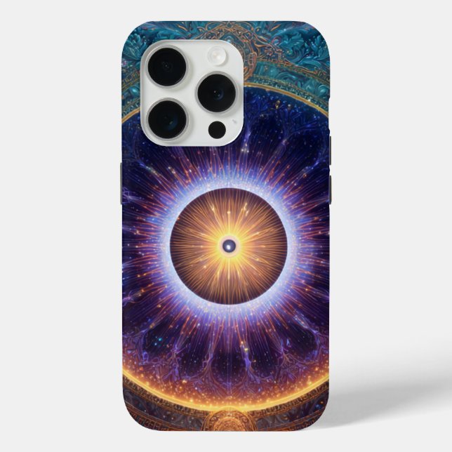 Celestial Mandala Art – The Eye of Light Case-Mate iPhone Case (Back)