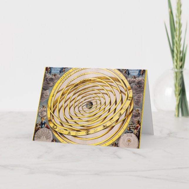 Celestial Map Andres Celarius Greeting Card (Front)