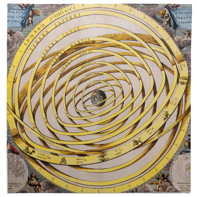 Celestial Map Andres Celarius Napkin (Front)