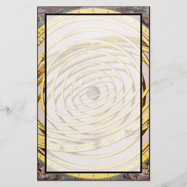 Celestial Map Andres Celarius Stationery (Front)