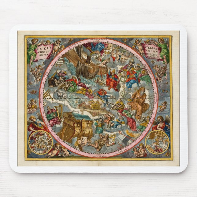 Celestial Map Antique I Mouse Pad (Front)