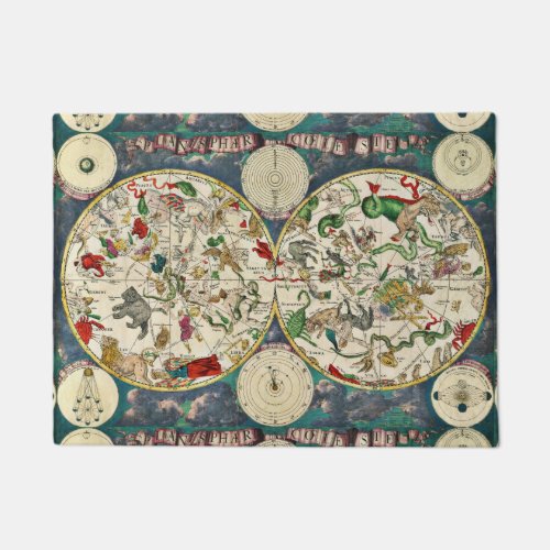 CELESTIAL MAP door mat