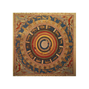 Celestial map, from 'Zubdet ut Teverih' by Wood Wall Art
