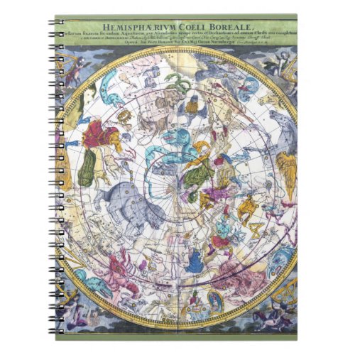 Celestial Map Hemisphaerium Coeli Boreale Notebook