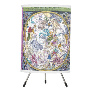 Celestial Map Hemisphaerium Coeli Boreale Tripod Lamp