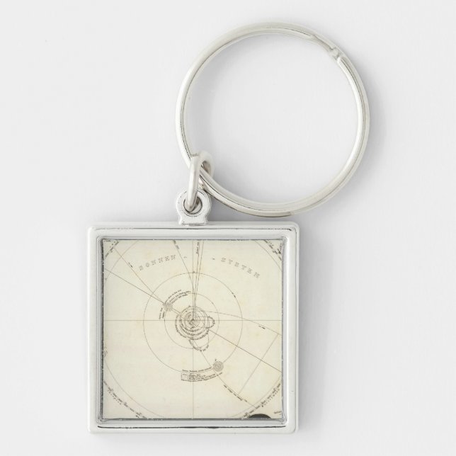 Celestial Map Keychain (Front)