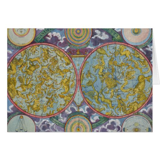 Celestial Map of the Planets Cards (Front Horizontal)