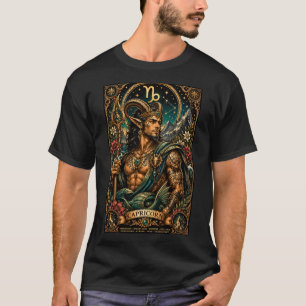 Celestial Masculine Zodiac Capricorn design T-Shirt