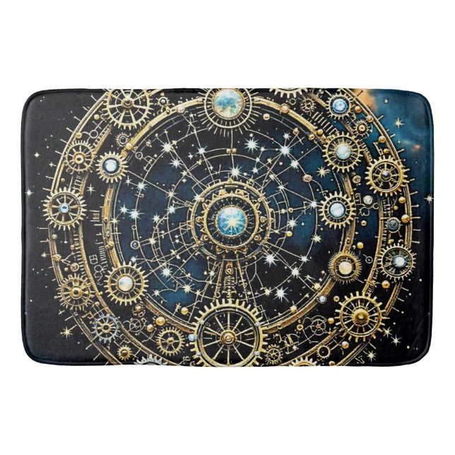Celestial Mechanism Cosmic Art Bath Mat (Front)