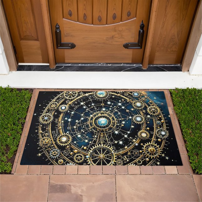 Celestial Mechanism Cosmic Art Doormat (Outdoor)