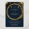 Celestial Midnight Gold Monograms Elegant Wedding