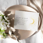 Celestial Midnight Silver Stars Wedding  Foil Invitation<br><div class="desc">Our "Celestial Gold" collection features a beautiful crescent moon with gold stars in various designs on a velvet midnight blue background paired with elegant fonts. Easy to you to customize and you can choose among many items from this collection in our store.</div>