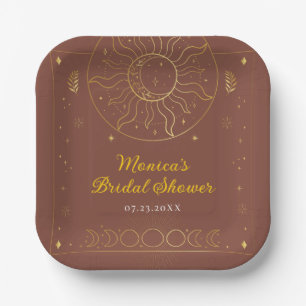 Celestial Midsummer Night's Dream Bridal Shower Paper Plates