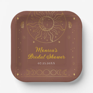 Celestial Midsummer Night's Dream Bridal Shower Paper Plates