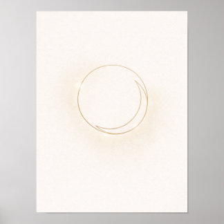 Celestial Minimal Circle Wall Art - Boho Sun Disk