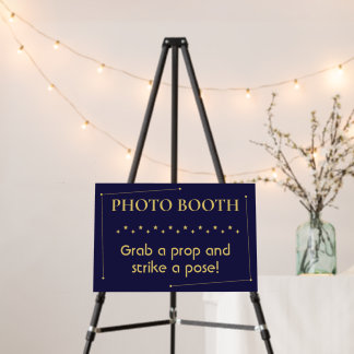 Celestial Minimalist Wedding Photo Booth Sign