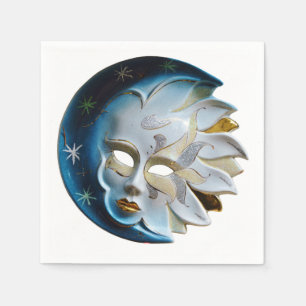 Celestial Moon and Mask Napkins