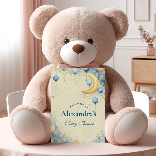 Celestial Moon and Stars Baby Shower Foam Board (Creator Uploaded)