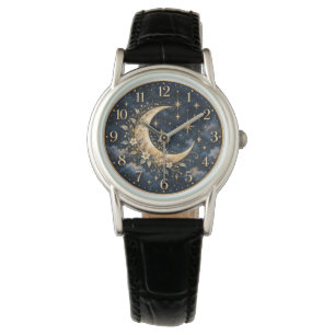 Celestial Moon and Stars Watch