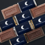 Celestial Moon and Stars Wedding Hershey's Miniatures<br><div class="desc">Watercolor blue night sky with stars and the moon Wedding Chocolate Candy Bars</div>