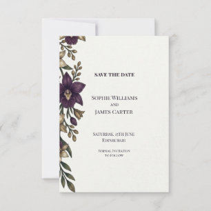 Celestial Moon and Stars Wedding Save the Date