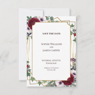 Celestial Moon and Stars Wedding Save the Date