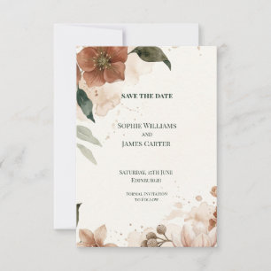 Celestial Moon and Stars Wedding Save the Date