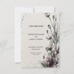 Celestial Moon and Stars Wedding Save the Date