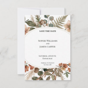 Celestial Moon and Stars Wedding Save the Date
